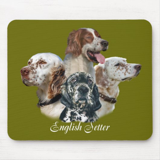 Der englische Setter kann nicht nur eine Maus habe Mousepad (Vorne)