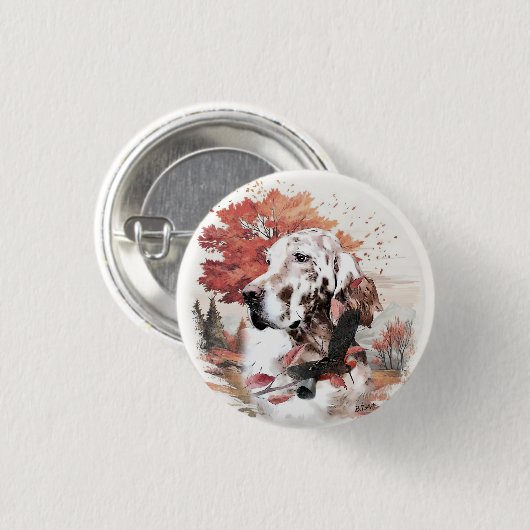 Der englische Setter, Leidensjagd Button (Vorne & Hinten)