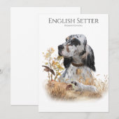 Der englische Setter, Leidensjagd Einladung (Vorne/Hinten)