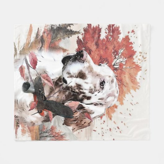 Der englische Setter, Leidensjagd Fleecedecke (Vorderseite (Horizontal))