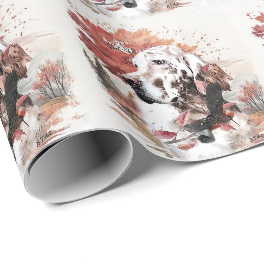 Der englische Setter, Leidensjagd Geschenkpapier (Rolleneckpunkt)