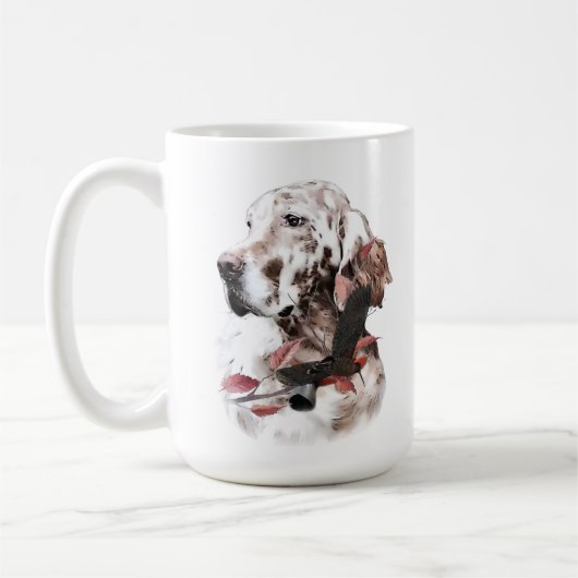 Der englische Setter, Leidensjagd Kaffeetasse (Links)