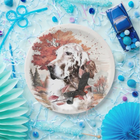 Der englische Setter, Leidensjagd Pappteller (Party)