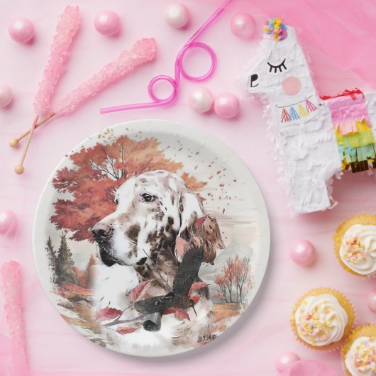 Der englische Setter, Leidensjagd Pappteller (Party)