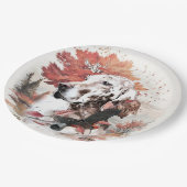 Der englische Setter, Leidensjagd Pappteller (Schrägansicht)