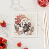 Der englische Setter, Leidensjagd Serviette (Beispiel)
