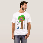 Der englischen Baum-Haus-Männer T-Shirt (Vorne ganz)