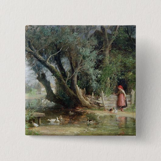 Der Enten-Teich Button (Vorderseite)