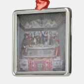 Der Entombment, c.1523 (gemalter Stein) Silbernes Ornament (Links)
