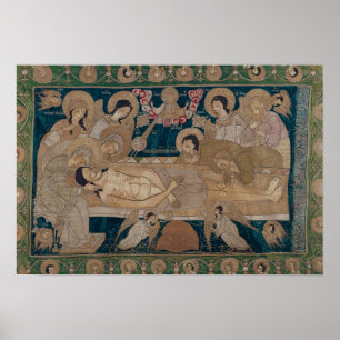 Der Entombment, Moskau-Schule, 1678 Poster