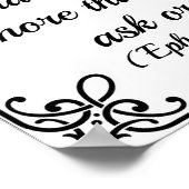 Der ephesische Bibelgott kann es überaus tun Poster (Ecke)