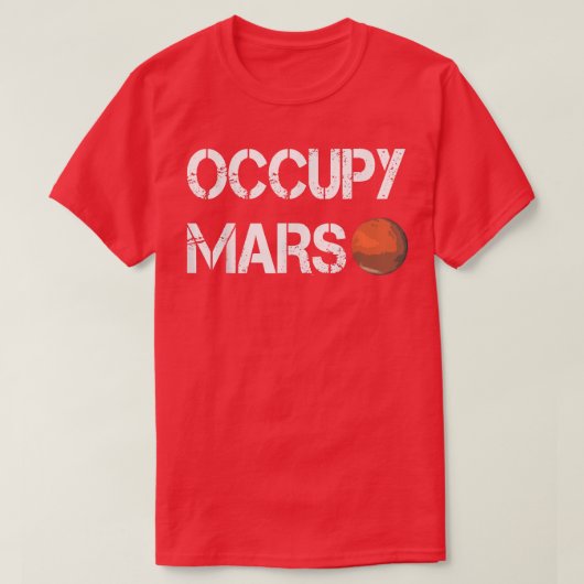 Der Eplorer Occupy Mars Space T-Shirt (Design vorne)