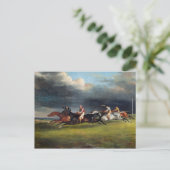 Der Epsom Derby, 1821 Postkarte (Stehend Vorderseite)