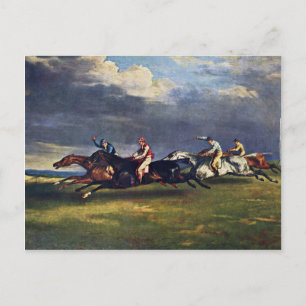 Der Epsom Derby von Géricault Jean Louis Théodore  Postkarte