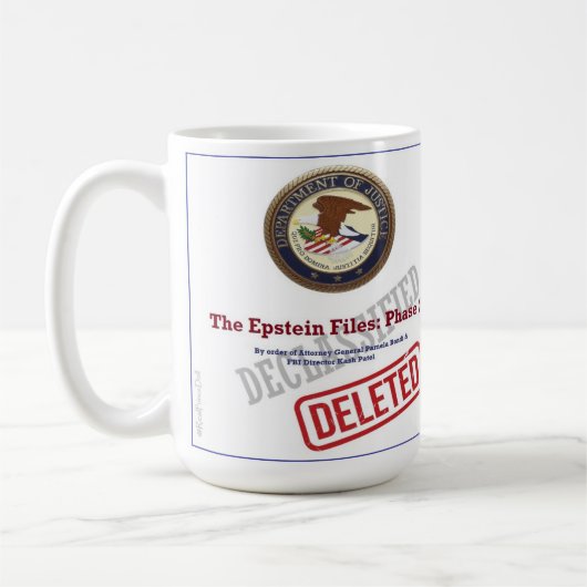 Der Epstein-Dateien Phase-2-Becher Kaffeetasse (Links)