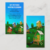 Der Erbauer-Auftragnehmer-Bau-Tischler Visitenkarte (Vorne/Hinten)