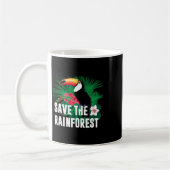 Der Erdtag Rette den Regenwald Kaffeetasse (Links)