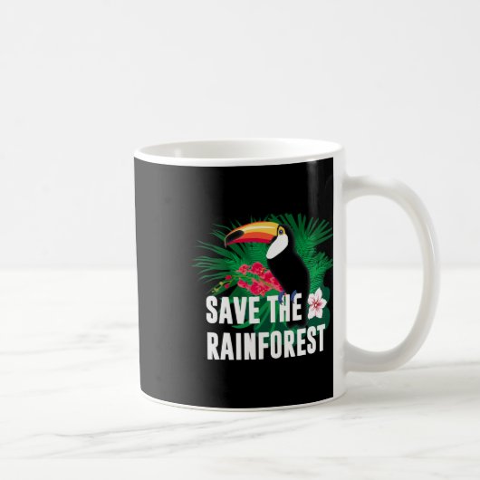 Der Erdtag Rette den Regenwald Kaffeetasse (Rechts)