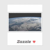 Der Erdwall über einem bewölkten Western Australie Aufkleber (Blatt)