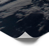 Der Erdwall über einem bewölkten Western Australie Poster (Ecke)