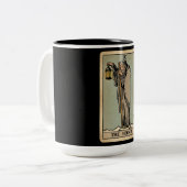 Der Eremit Tarot Zweifarbige Tasse (Vorderseite Links)