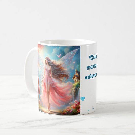 Der Erfolg beginnt mit einer Dosis Motivation - Kaffeetasse (Vorderseite Links)