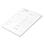 Der erfolgreiche Tag - Tagesplaner Notizblock (angewinkelt)