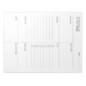 Der erfolgreiche Tag - Tagesplaner Notizblock (Vorderseite)