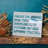 Der erfrischende Power des lebendigen Wassers Jesu Fotoplatte (Seite)