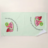 Der erfrischende Sommergeschmack Strandtuch (Vorderseite)