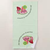 Der erfrischende Sommergeschmack Strandtuch (Vorderseite)