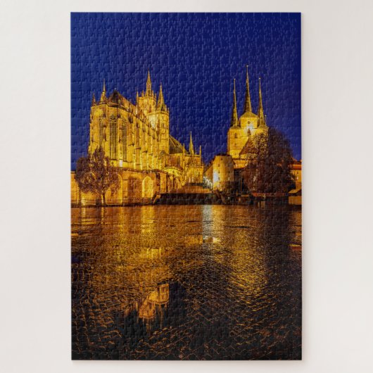 Der Erfurter Dom in Thüringen Puzzle (Vertikal)
