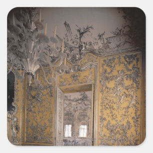 Der Erholung-Saal Quadratischer Aufkleber