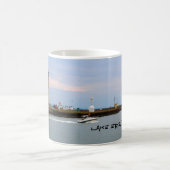 Der Eriesee, Leuchtturm des Büffel-NY Kaffeetasse (Mittel)