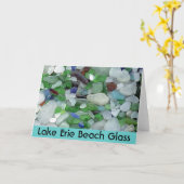 Der Eriesee-Strand-Glas Karte (Gelbe Blume)