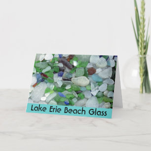 Der Eriesee-Strand-Glas Karte