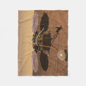 Der Erkennungsleuchter, der auf der Oberfläche von Fleecedecke (Vorderseite)