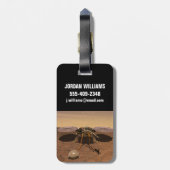 Der Erkennungsleuchter, der auf der Oberfläche von Gepäckanhänger (Rückseite vertikal)