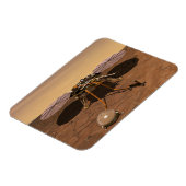 Der Erkennungsleuchter, der auf der Oberfläche von Magnet (Linke Seite)