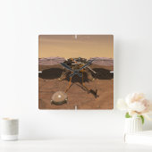 Der Erkennungsleuchter, der auf der Oberfläche von Quadratische Wanduhr (Zuhause)