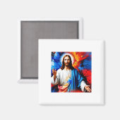 Der Erlöser-Aufkleber Magnet (Vorderseite/Rückseite)