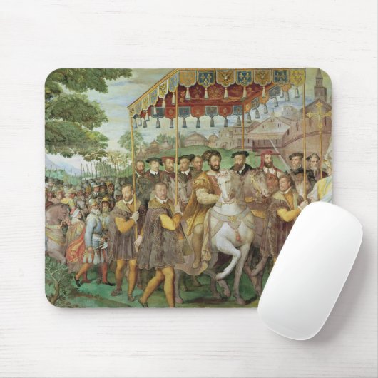 Der ernste Eingang des Kaisers Charles V Mousepad (Mit Mouse)