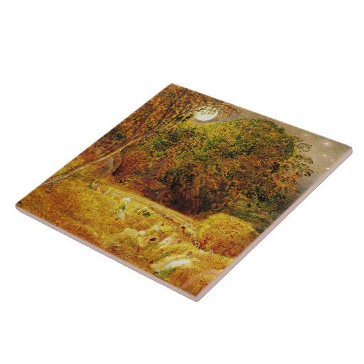 Der Ernte-Mond, 1833 (Öl auf dem Papier gelegt auf Fliese (Seite)