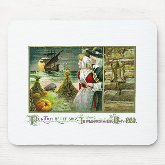 Der Erntedank des Pilgers von 1620 Mousepad (Vorne)