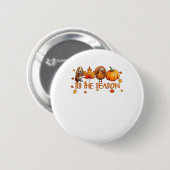 Der Erntedank für den Hundeschlitten der Saison Button (Vorne & Hinten)