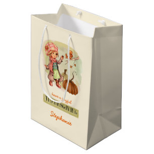 Der Erntedank-Geschenk-Taschen des Mittlere Geschenktüte