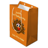 Der Erntedank-TagesParty des Babys 1. Mittlere Geschenktüte (Rückseite Schrägansicht)