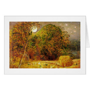 Der Erntemond, 1833 (Öl auf Papier auf Tafel geleg