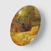 Der Erntemond, 1833 (Öl auf Papier auf Tafel geleg Runde Wanduhr (Winkel)