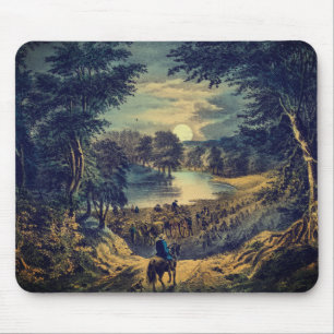 Der Erntemond, Currier & Ives: Mousepad